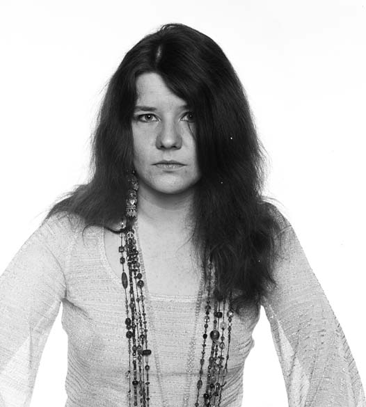 Janis Joplin em 1968, quando ainda integrava o grupo Big Brother and the Holding Company