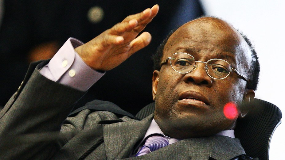 O ministro Joaquim Barbosa, relator do processo do mensalão, em 26/09/2012