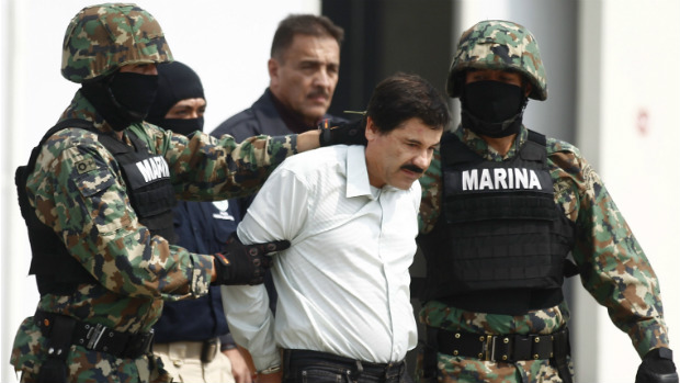 Joaquín “El Chapo” Guzmán foi preso na madrugada deste sábado em um hotel, no México