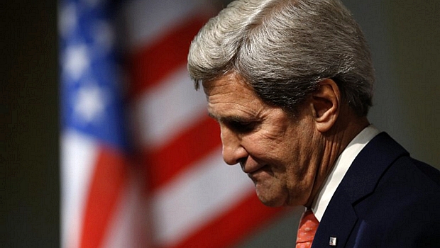John Kerry, secretário de Estado americano, durante rodada de negociações em Genebra