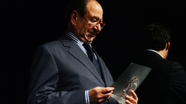 Roberto Civita durante o Prêmio Jovens Inspiradores 2012