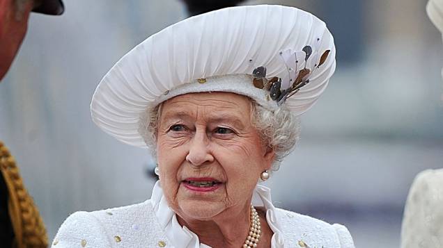 Rainha Elizabeth II durante seu jubileu de diamante, em Londres