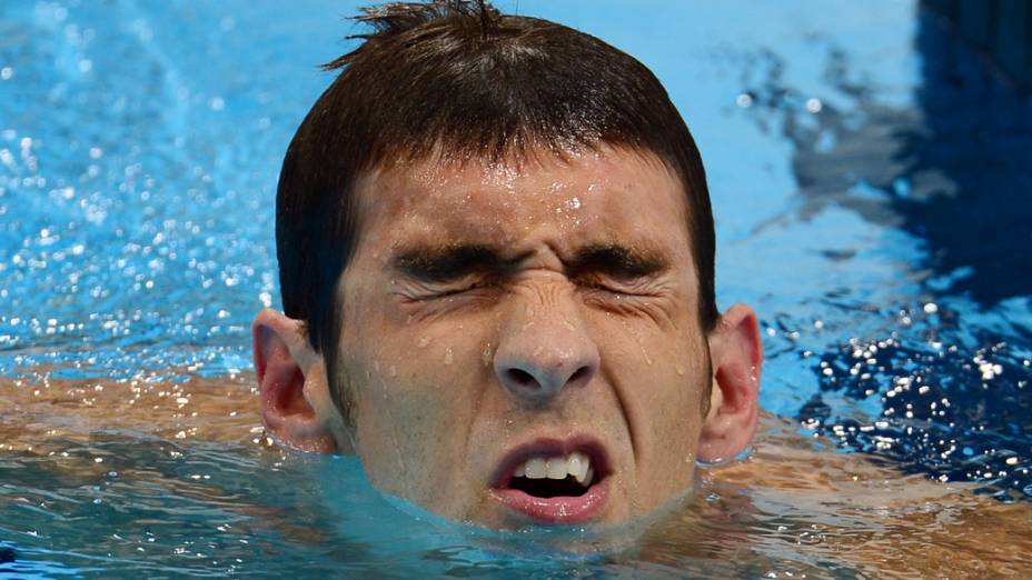 Michael Phelps nos 400m individual, em 28/07/2012
