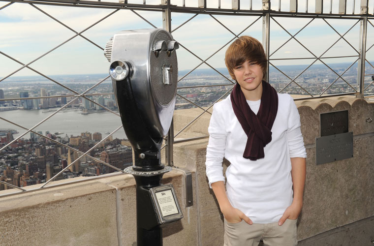 <p>Em visita ao Empire State Building, nos Estados Unidos.</p>