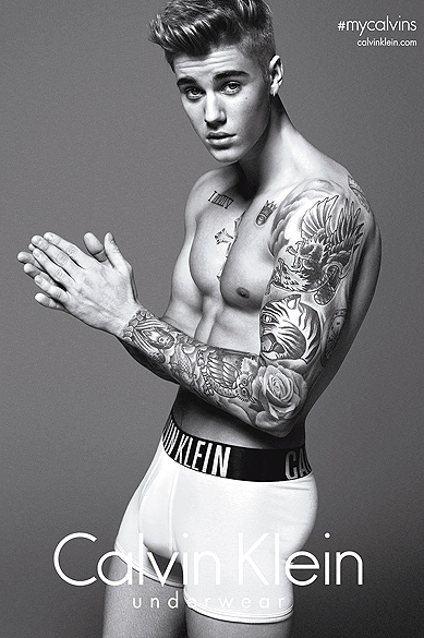 <p>Justin Bieber na nova campanha Calvin Klein</p>