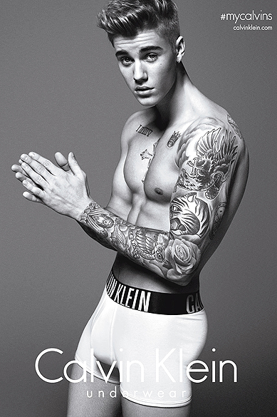 <p>Justin Bieber na nova campanha Calvin Klein</p>