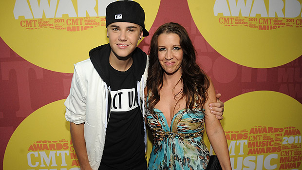 <p>Justin Bieber e a mãe, Pattie Mallette</p>