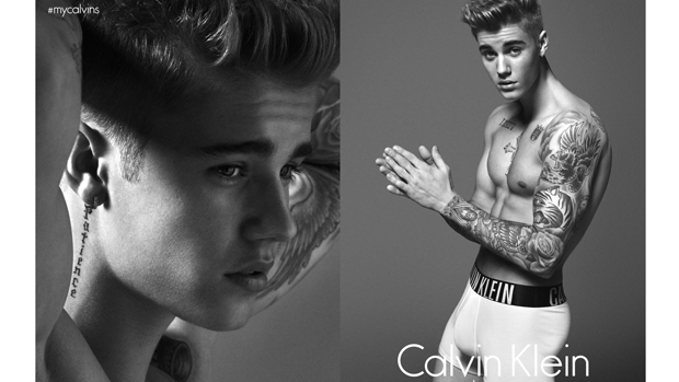 <p>Justin Bieber na nova campanha da grife Calvin Klein</p>