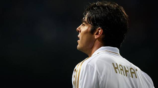Kaká no jogo entre Real Madrid e Apoel, pela Liga dos Campeões 2012