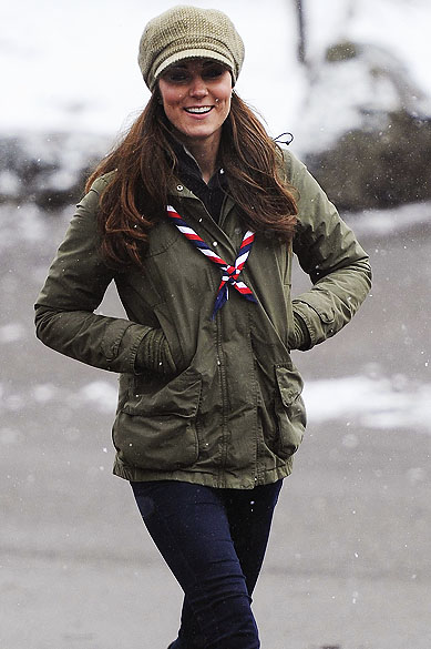 A duquesa de Cambridge, Kate Middleton visitou acampamento de escoteiros no norte da Inglaterra