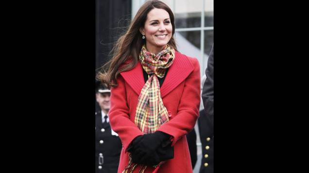 A duquesa de Cambridge Kate Middleton, durante visita à Escócia