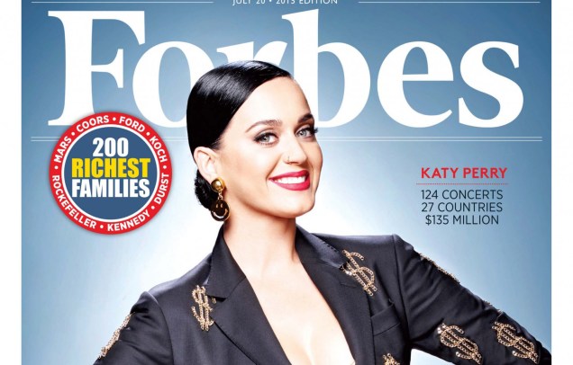 Katy Perry na capa da revista Forbes
