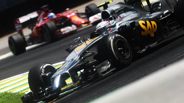 Kevin Magnussen da McLaren no GP Brasil de Fórmula 1 