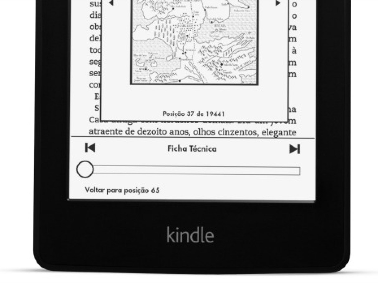 lança leitor eletrônico Kindle Paperwhite no Brasil