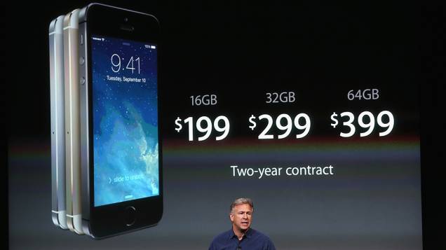 Novo iPhone 5S, apresentado durante evento da Apple em Cupertino, Califórnia