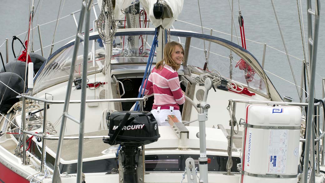 A velejadora Laura Dekker