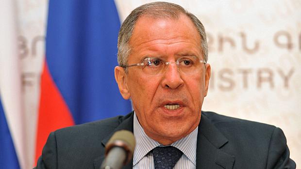 O chanceler russo Serguei Lavrov: mediação americana na Ucrânia seria "passo na direção certa"