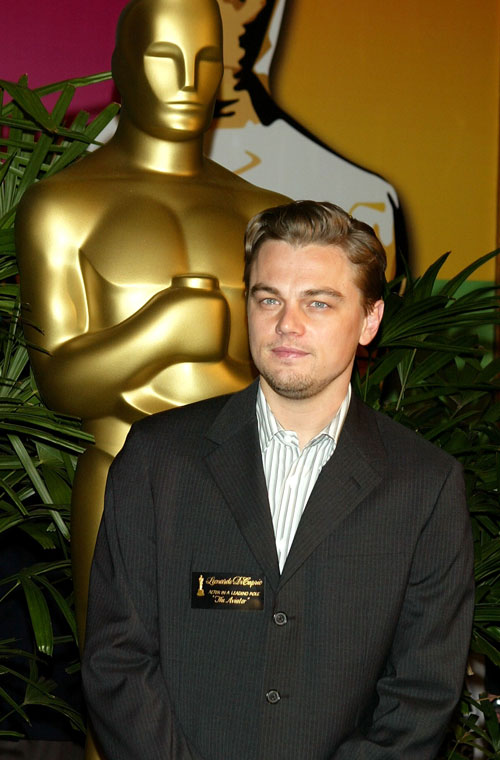 <p>Na cerimônia do Oscar em 2005, quando foi indicado como melhor ator por sua participação em <em>O Aviador</em>.</p>