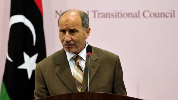 O presidente do CNT, Mustafa Abdel Jalil