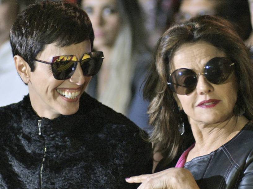 Lilian Pacce participa das gravações de Verdades Secretas ao lado de Marieta Severo