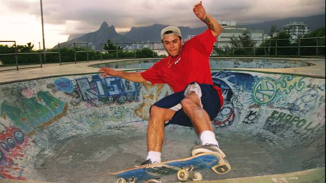 Chorão, vocalista do Charlie Brown Jr., no Rio de Janeiro (2000)
