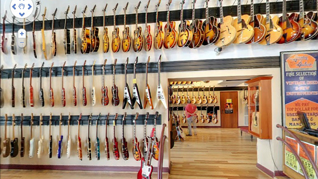 Loja Gruhn Guitars, em Nashville, no Tennessee
