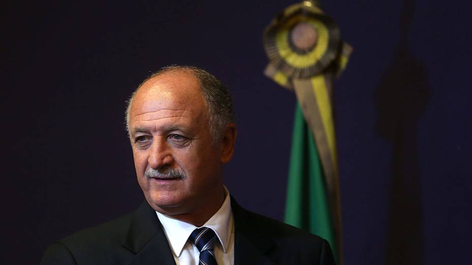 Luiz Felipe Scolari, durante sua apresentação como novo técnico da seleção brasileira