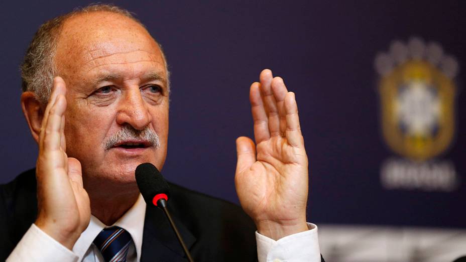 Luiz Felipe Scolari, durante sua apresentação como novo técnico da seleção brasileira