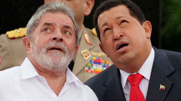 Lula com Hugo Chavez em Miraflores, Caracas, Venezuela – 06/08/2010