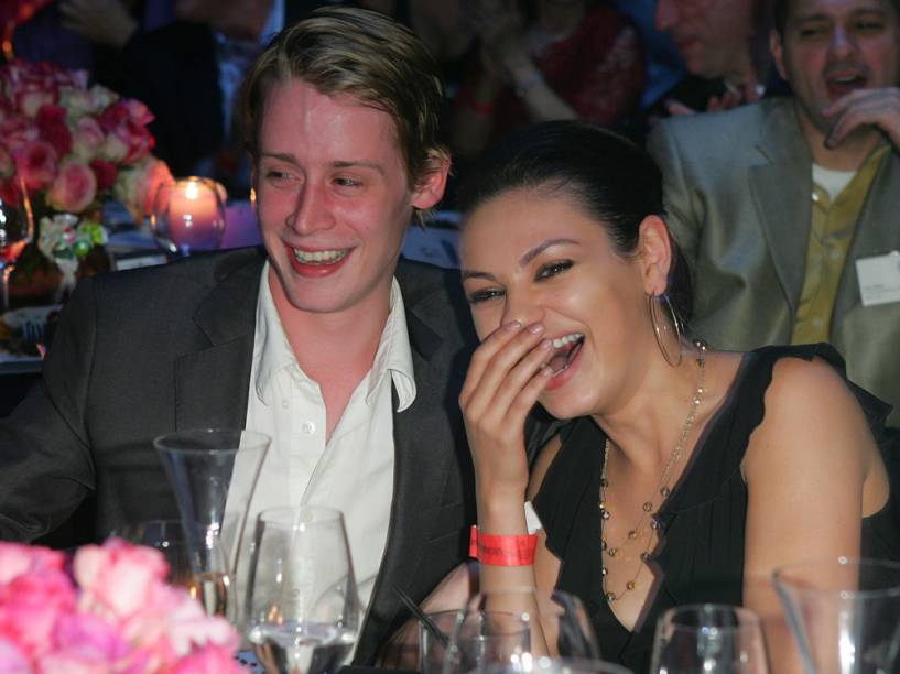 Macaulay Culkin e Mila Kunis,os dois namoraram entre 2002 e 2010