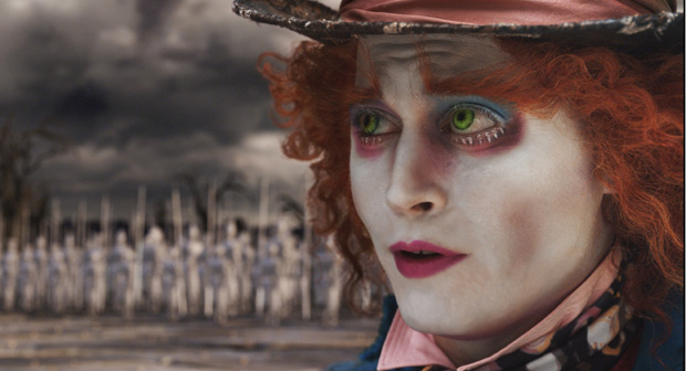 Johnny Depp como o Chapeleiro Maluco em Alice no País das Maravilhas