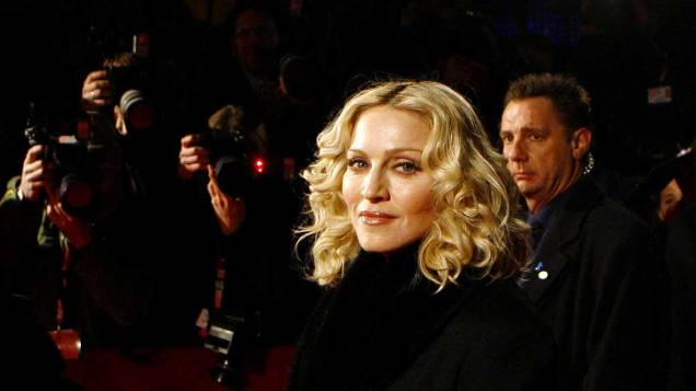 Madonna durante o "Festival de Cinema Berlinale", em Berlim, em 2008