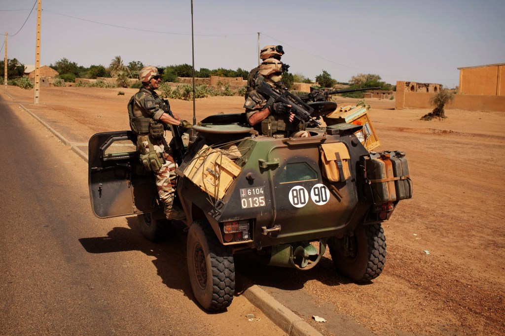 Soldados do exército intervencionista no Mali