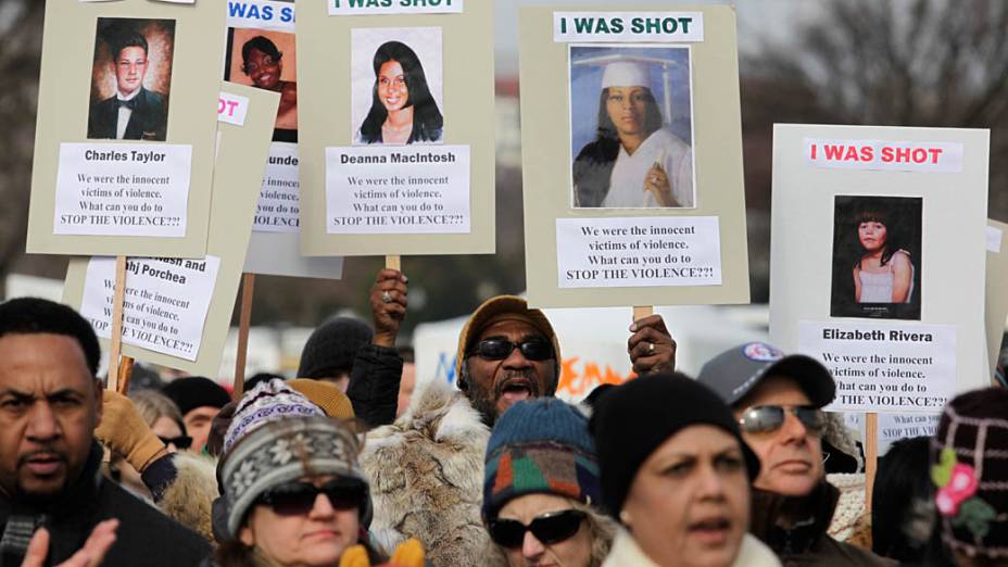Marcha em Washington a favor do controle de armas nos EUA