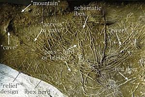 Mapa encontrado pelos arqueólogos