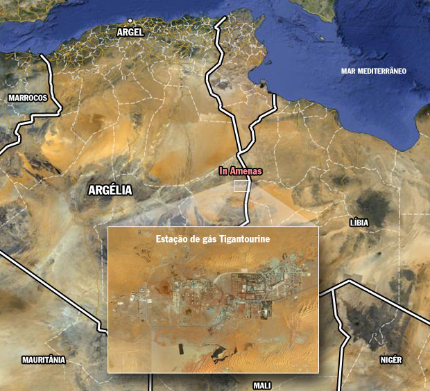 Campo de exploração de gás de In Aménas, na Argélia