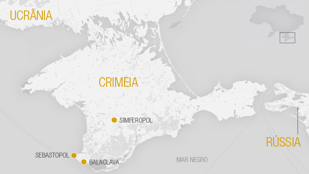 Mapa da Crimeia