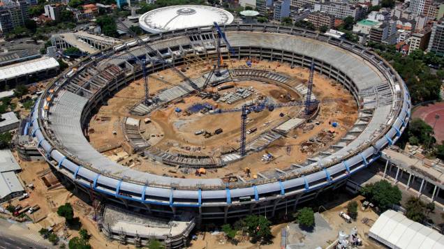Foto aérea do Maracanã: obras serão abertas à visitação