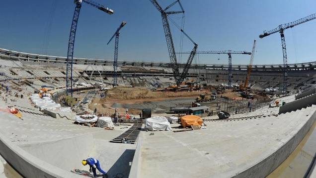 Maracanã: estádio já está com a estrutura das arquibancadas pronta