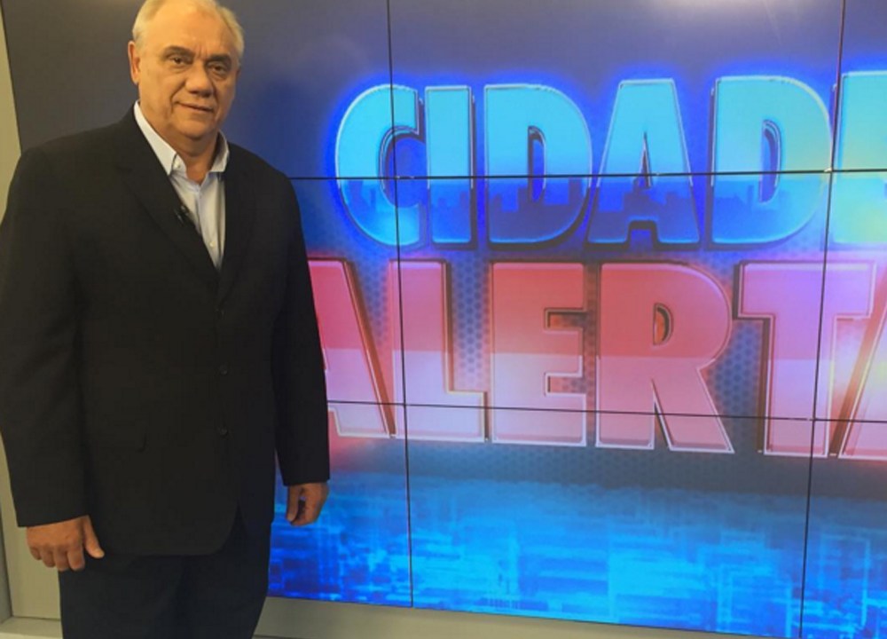 O apresentador do 'Cidade Alerta', Marcelo Rezende