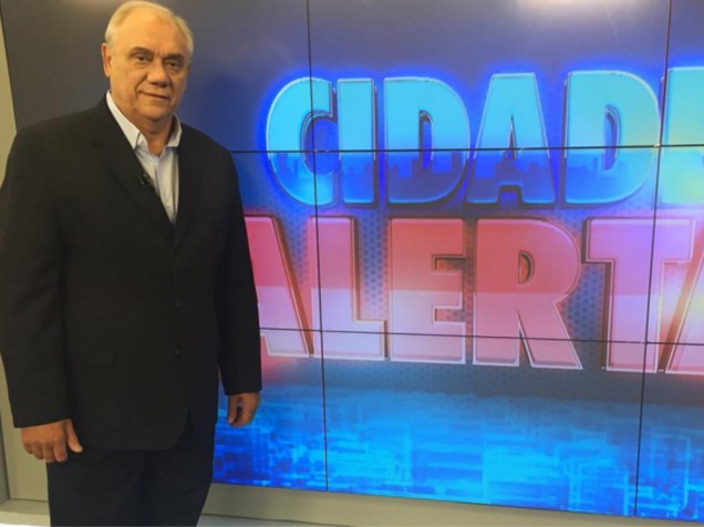 O apresentador do 'Cidade Alerta', Marcelo Rezende