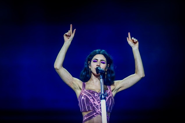 Show da cantora Marina and the Diamonds no primeiro dia do Festival Lollapalooza 2016, em São Paulo