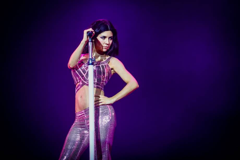 Show da cantora Marina and the Diamonds no primeiro dia do Festival Lollapalooza 2016, em São Paulo