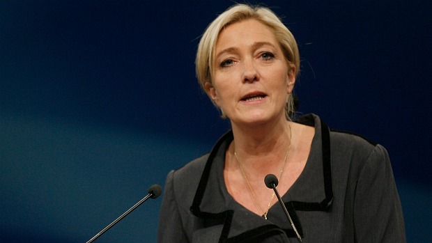 Marine Le Pen, líder da Frente Nacional, partido de extrema direita francesa