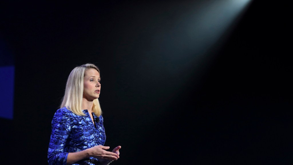 Marissa Mayer, CEO do Yahoo, na CES 2014