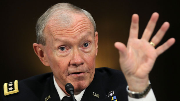 O general Martin Dempsey, durante sessão do Senado para confirmá-lo como chefe do Estado Maior das Forças Armadas Americanas: alerta ao Irã