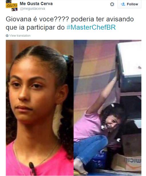 Daphne lembrou a Giovanna, que deixou cair um forninho em um vídeo que viralizou na internet