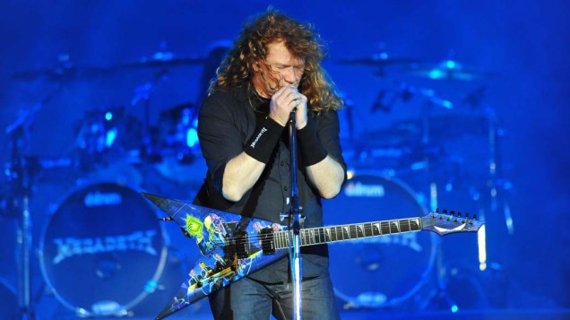Show da banda Megadeth no palco Energia & Consciência, no último dia do festival SWU em Paulínia, em 14/11/2011