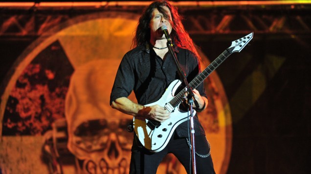 Show da banda Megadeth no palco Energia & Consciência, no último dia do festival SWU em Paulínia, em 14/11/2011