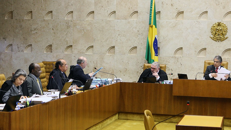 Início da sessão do julgamento do mensalão, em 20/08/2012